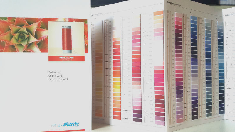 Colour chart seralon universal sewing thread Amann Group Mettler