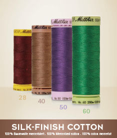Silk finish katoenen garen - kies je kleur garen van de kleurenkaart en bestel één van de diktes
