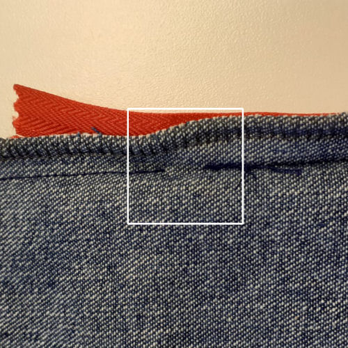 Inserting a blind zip - how to - closing the hole