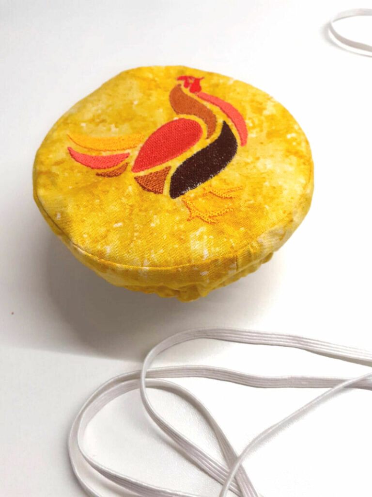 Embroidery pattern chicken for egg warmer