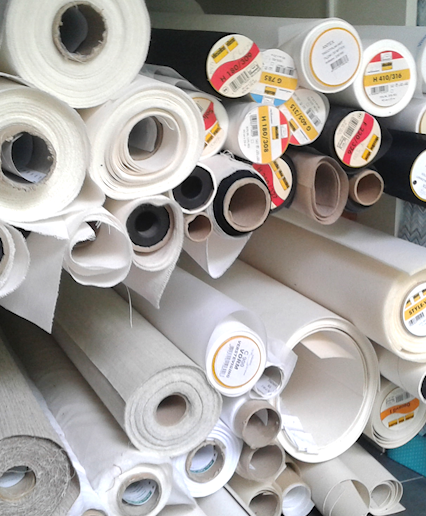 Vilene and other interlinings are also available per roll