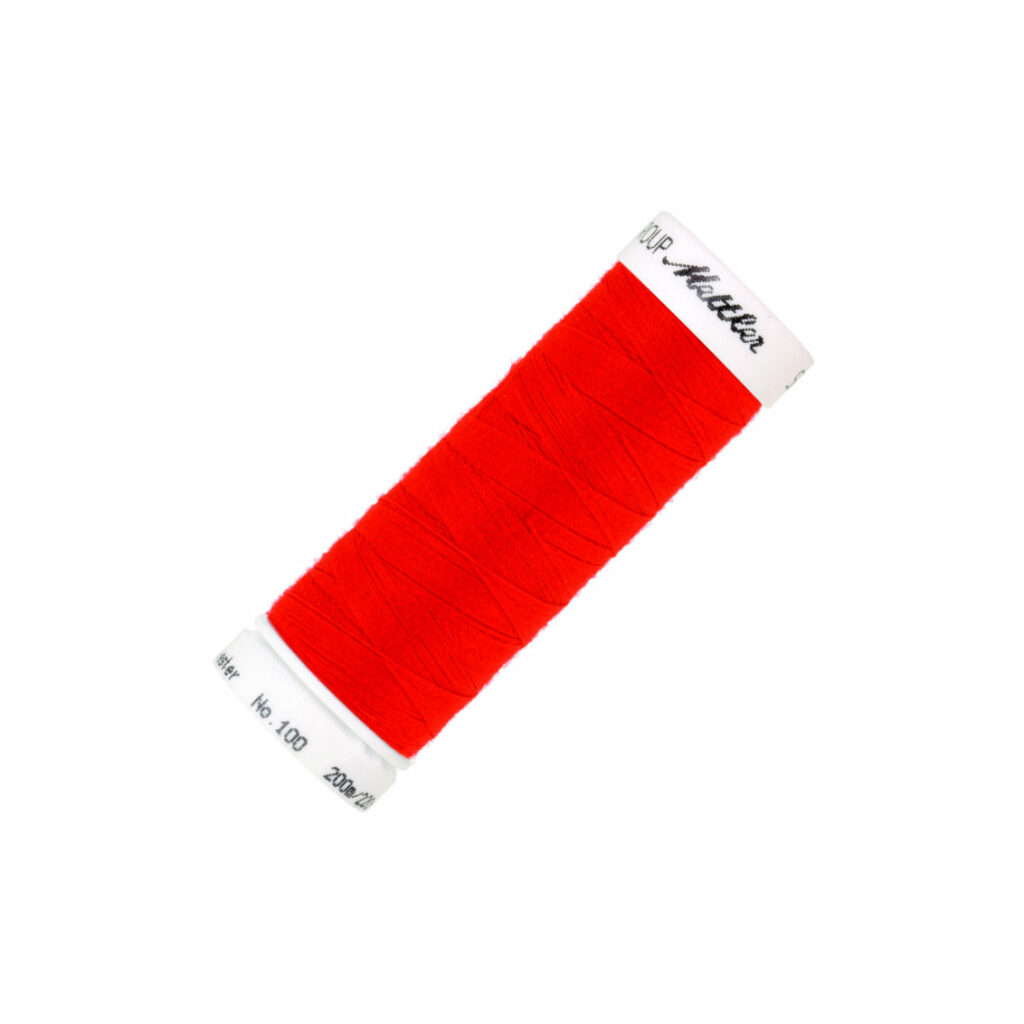 Universal sewing thread in red neon