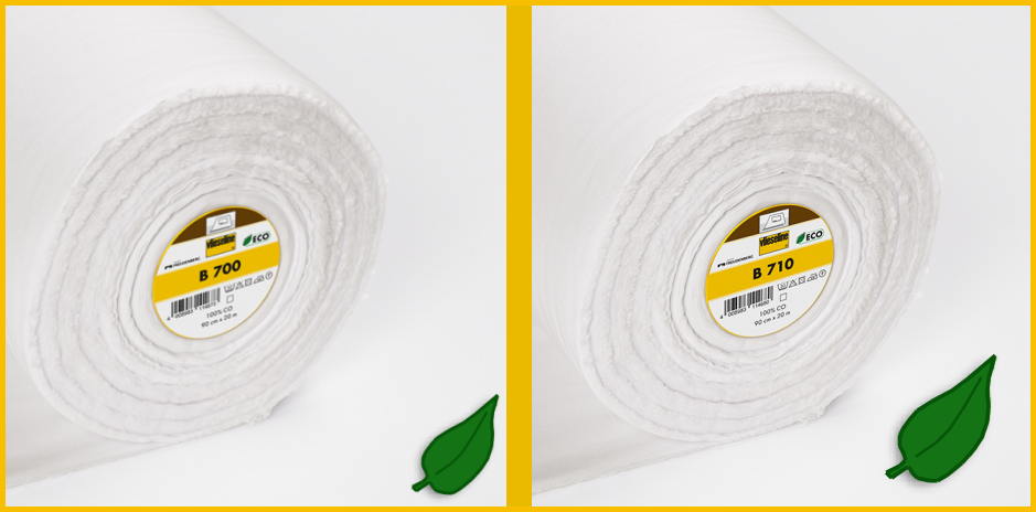 Sustainable vilene B700 and B710 - cotton with biodegradable adhesive