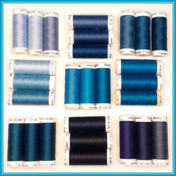 Seralon universal sewing thread on the colourchart in row 8