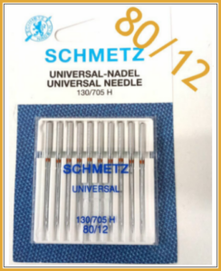 Universal sewing machine needles size 80/12