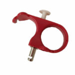 De naaldtrekker voor het naaien met dikke stoffen om de naald door de stof te trekken