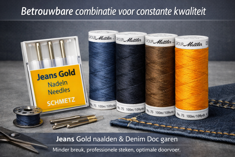 Combineer Jeans Gold Naalden met Denim Doc Jeansgaren