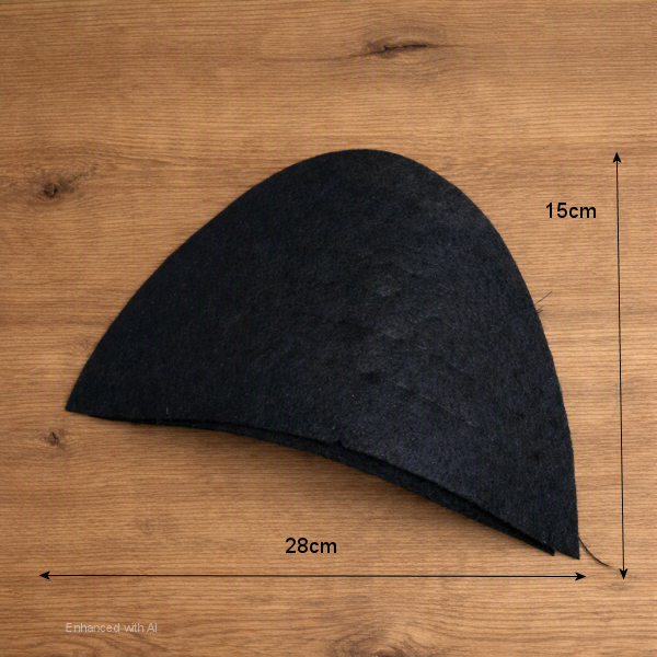 Shoulder pads for jackets and coats with measurements